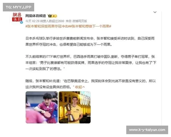 世乒赛冠军可直接获世界杯参赛资格新规引发热议与关注